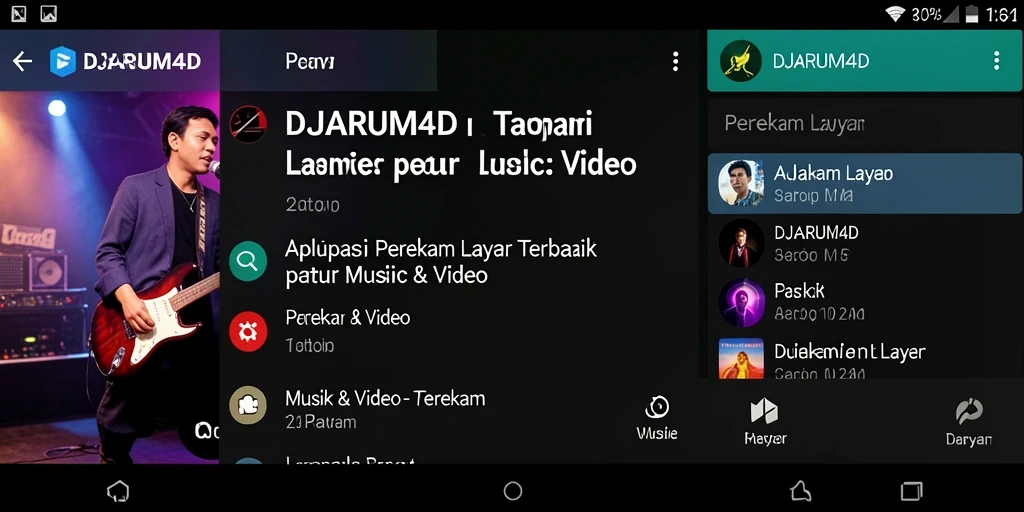 Antarmuka DJARUM4D saat merekam layar dengan fitur-fitur unggulan.