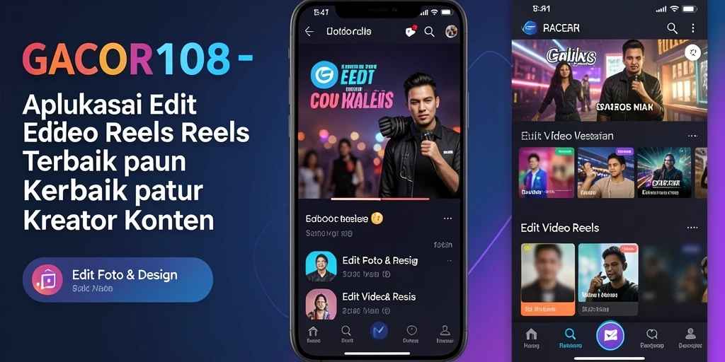 Antarmuka aplikasi GACOR108 untuk Edit Video Reels yang menarik dan fungsional.