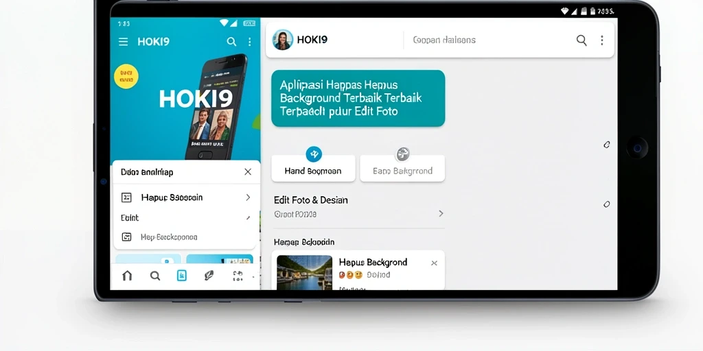 Tampilan antarmuka utama HOKI9 saat proses Hapus Background.
