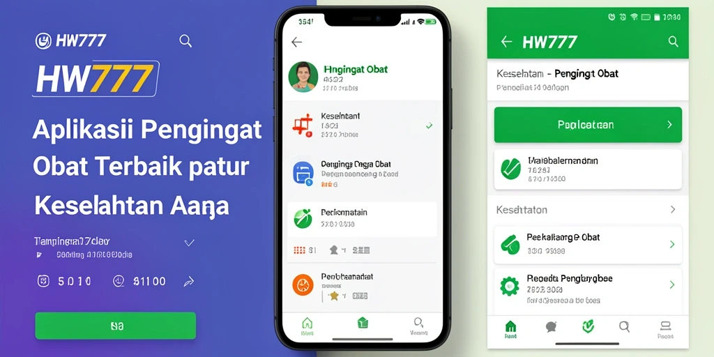 Tampilan antarmuka aplikasi Pengingat Obat yang mudah digunakan.