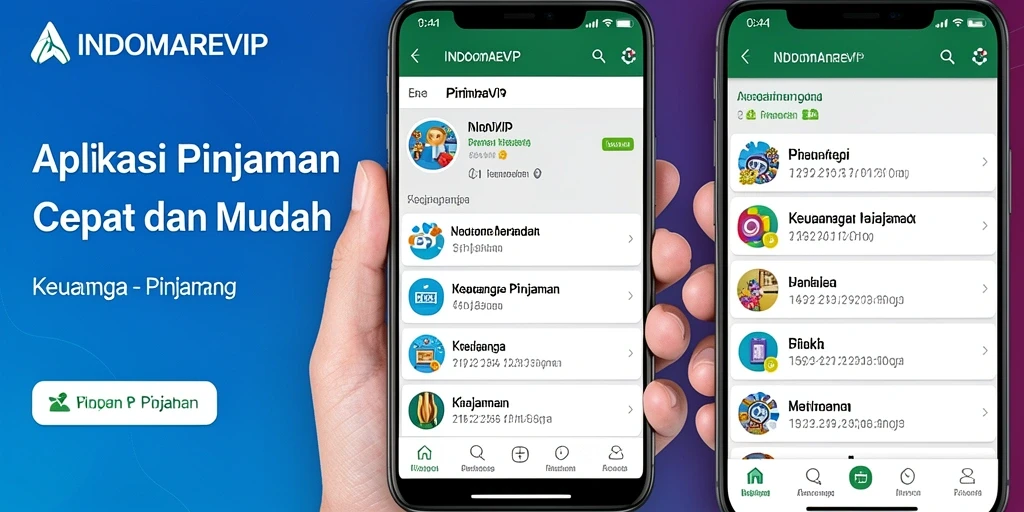 Tampilan antarmuka aplikasi INDOMAREVIP yang intuitif dan mudah digunakan.