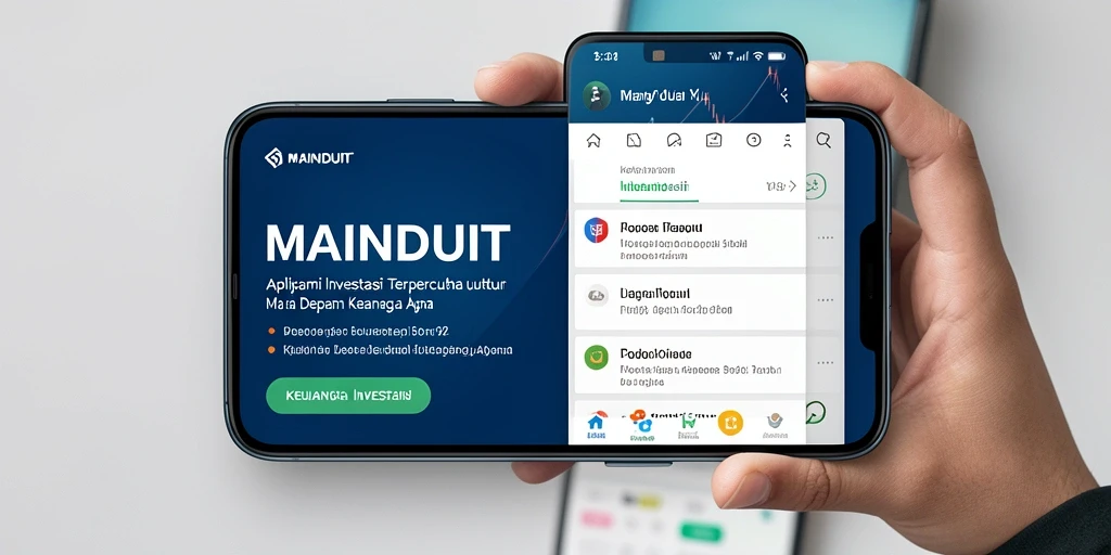 Tampilan antarmuka MAINDUIT yang user-friendly untuk investasi.