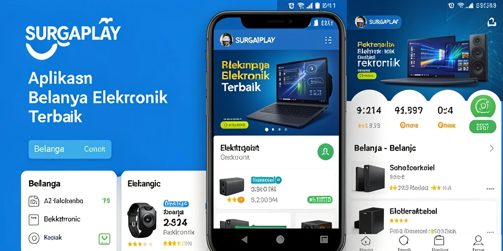 Tampilan antarmuka aplikasi SURGAPLAY yang intuitif dan menarik.