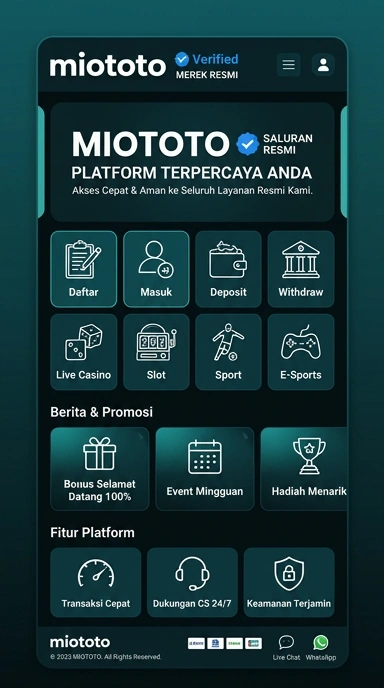 Kanal Resmi Miototo untuk Pengguna Android Indonesia